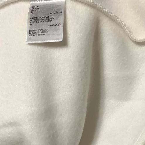 Karen Scott  white fleece vest‎ size XXL