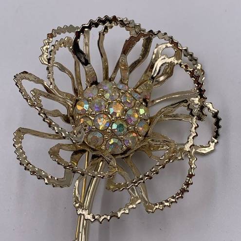 Petal Sarah Coventry Flower  Floral Brooch Sparkly