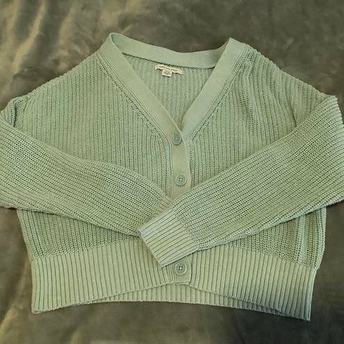 American Eagle Women's Green/Blue sweater