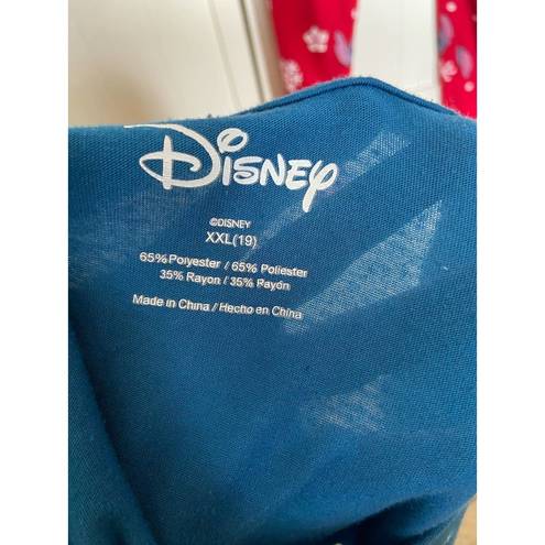 Disney  Lilo & Stitch Womens Pajama Top & Sweatpants Christmas Winter XXL XS