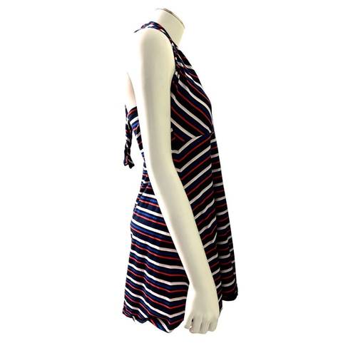 Aeropostale  Striped Red White & Blue Halter Dress Size M