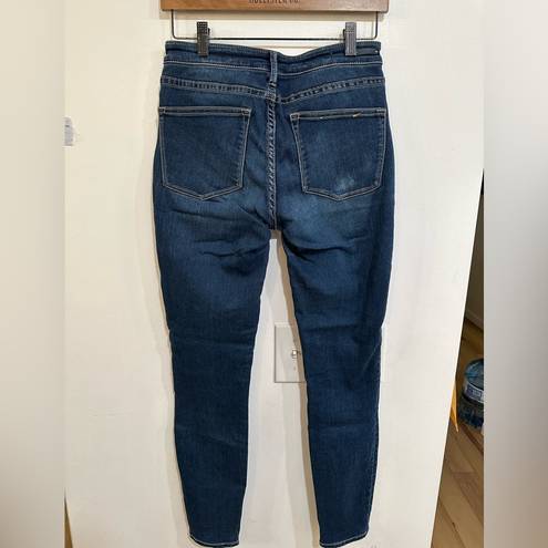 Pilcro and the Letterpress  Anthropologie SERIF Blue Stretch Skinny Jeans Womens 27