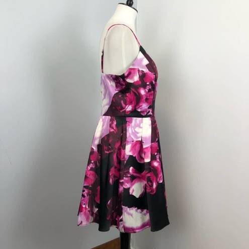 Jump  Apparel Floral Fit & Flare Mini Party Dress Sz 12