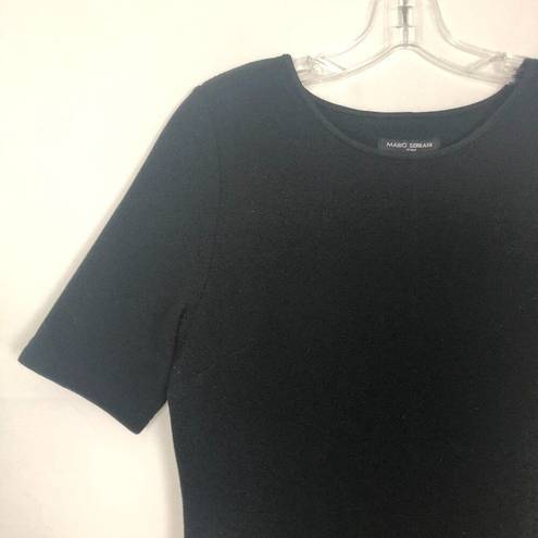 Mario Serrani  Short Sleeve Ribbed Black  Dress Size S