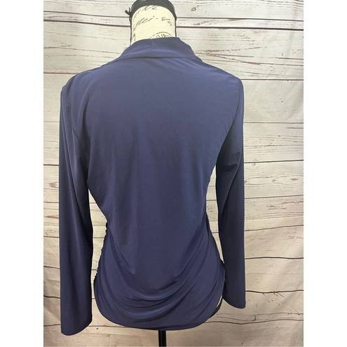 Coldwater Creek  size XS blue long sleeve blouse - 2554
