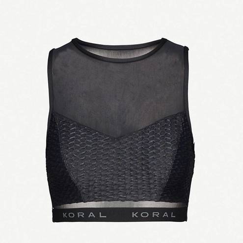 Koral  Noir Meia Sports Bra in black size S nwot