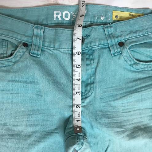 Roxy 💛 Gold Coast Skinny Straight Leg Aqua denim 11