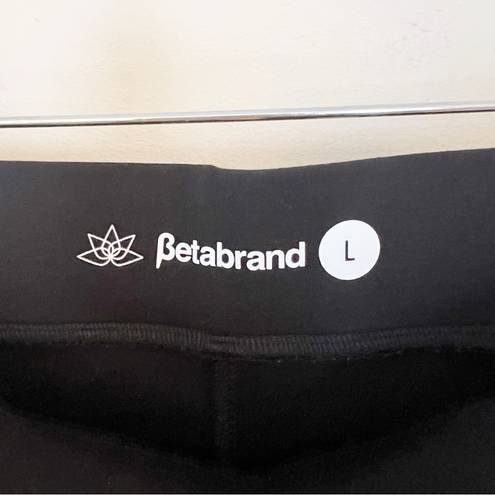 Betabrand  Journey Pants Skinny Cargo Pockets Size Large Black $78 Stretch Waist