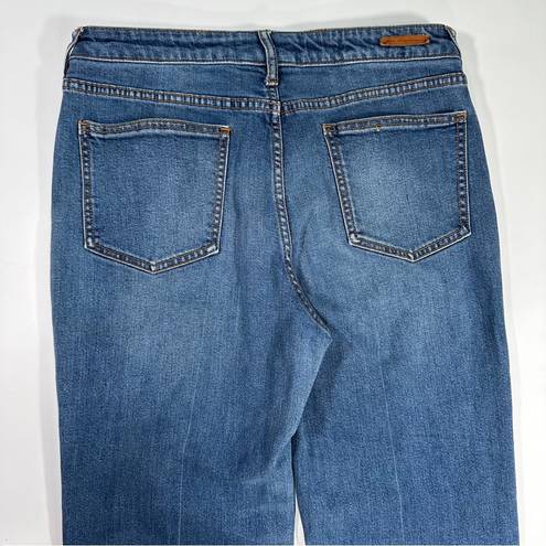 Pilcro  High Rise Flare Jeans Raw Hem Size 31