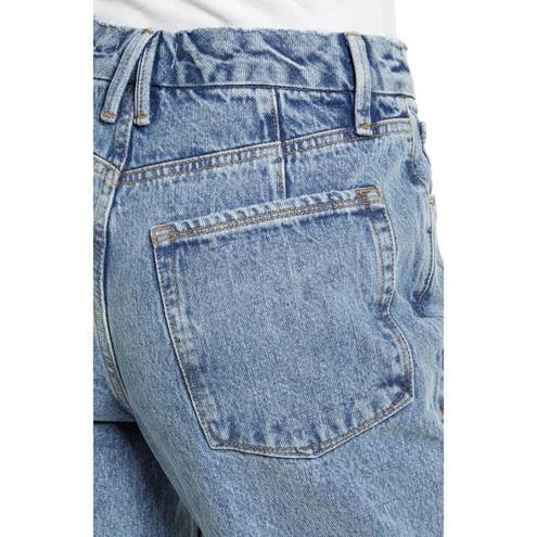 Good American  '90s Duster Straight Leg Jeans In Blue950 6/28 NWT