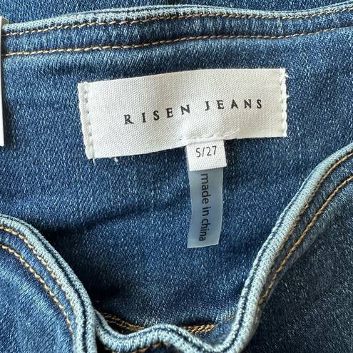 Risen jeans high rise cross over waist size 5/27