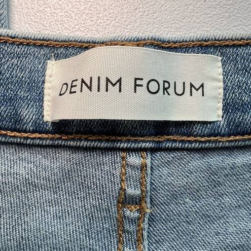 Aritzia  Denim Forum The Lola High Rise Skinny Crop Jeans Size 28 Raw Hem