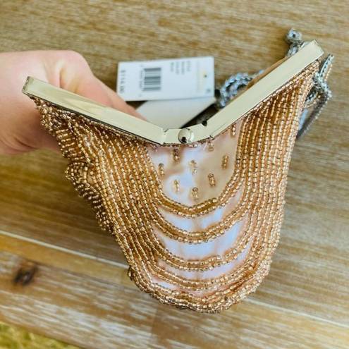 Anthropologie  BHLDN Adrianna Papell Nanette Beaded Clutch NWT