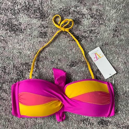 Gottex New with Tags Women's Free by  Swim Bikini Orange Pink Top Fuxia Sz 40 L