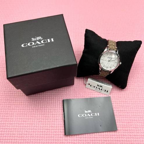 Coach  Classic Signature White Dial Ladies Watch New in Box