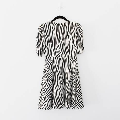 LIONESS Ask Anything Zebra Print Mini Dress NWT