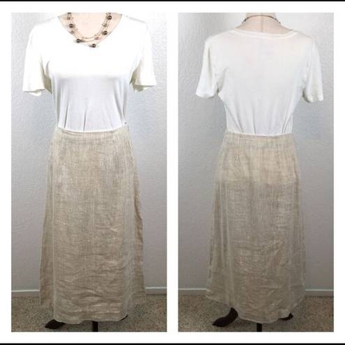 Harvé Benard Harve Bernard 100% linen skirt 8