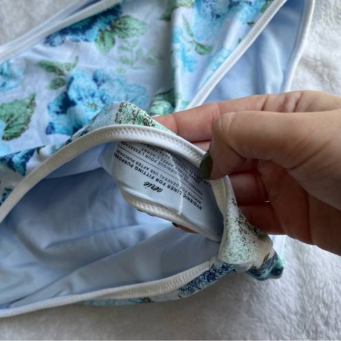 Aerie NWT  Blue Floral High Waisted Bikini Bottoms Only