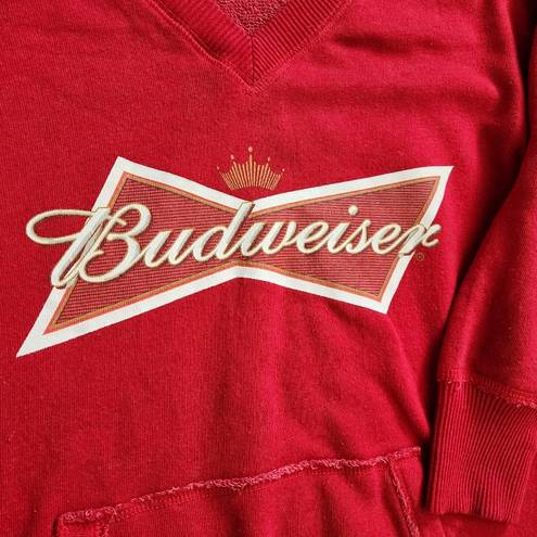 Budweiser Red/White  Sweater, Women's M