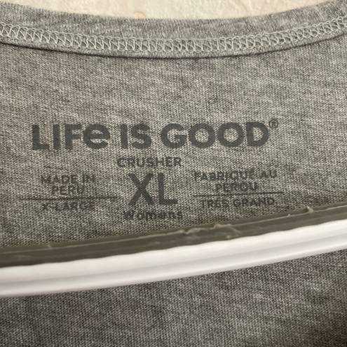 Life is Good  women's extra large gray athletic tank top