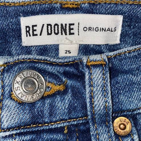 RE/DONE  Originals High Rise Ankle Crop Jeans Size 25