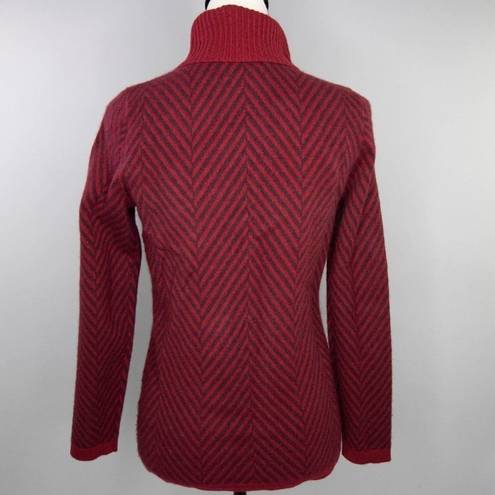 Lands'End MWOT  women's cashmere red turtleneck sweater, size XS