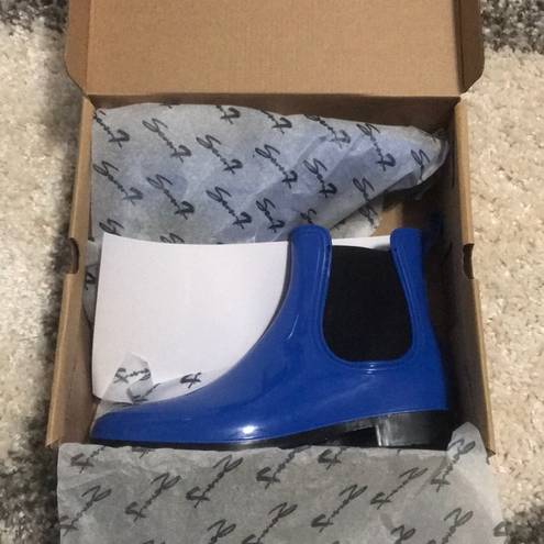 Seven7  | Dover royal blue rain boots