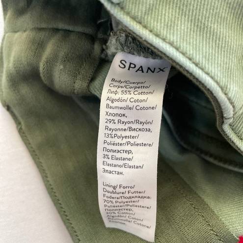 Spanx  Pants Womens Small Green Cargo Stretchy High Rise Casual Capsule