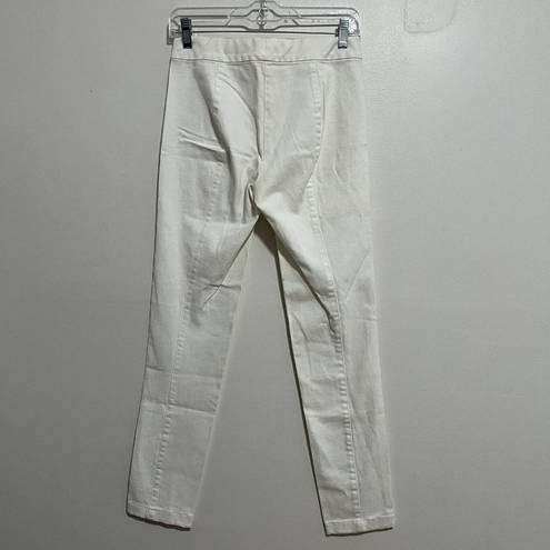 The Row  White Stratton Pull-On Skinny Stretch Pants