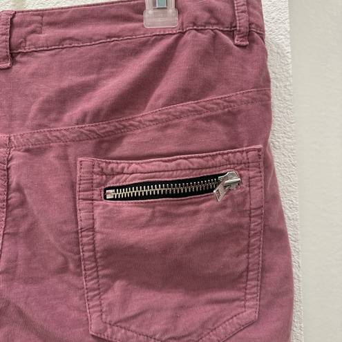 Isabel Marant  Etoile Pelona Cropped Mauve Pink Moto Pants 44 / 12