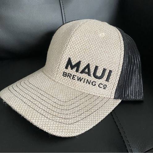 Pacific&Co Maui Brewing  Burlap Trucker Hat | Island Brewed