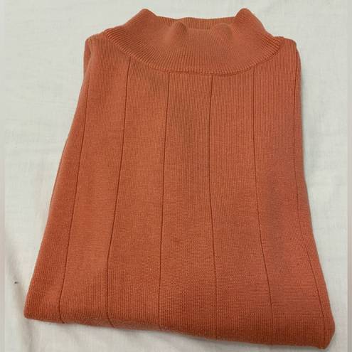 Dress Barn  Orange Mock Neck Sweater