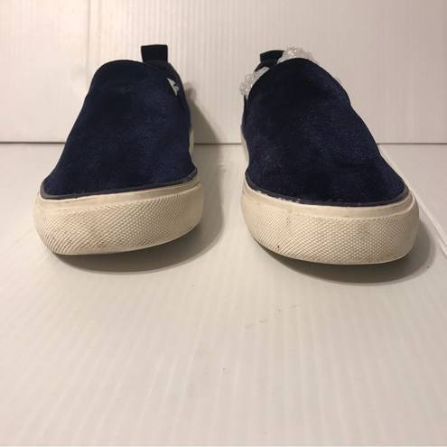 Gap  navy velvet slip on casual shoes sneakers women size 8.5