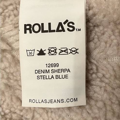 Rolla's Rolla’s Light Blue Wash Denim Sherpa lined Jacket, size Medium.