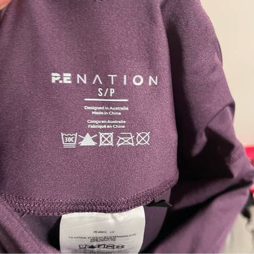 Pennant P.E. Nation Maximise Legging in Purple  Colorblock- Size Small