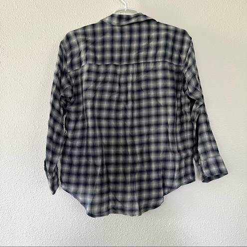 Equipment  Plaid Cotton Long Sleeve Button Up XS