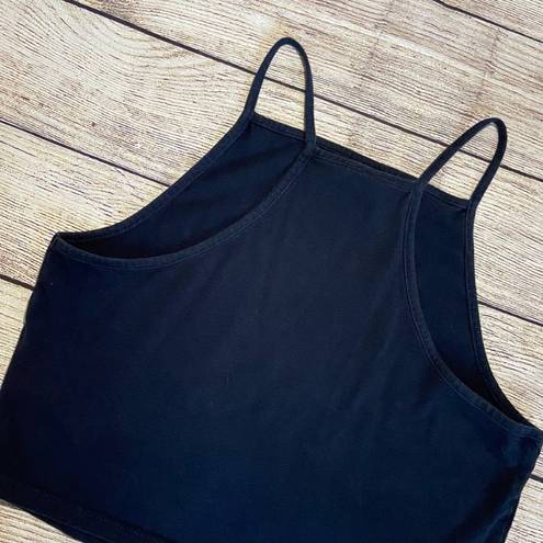 Divided | Halter Neck Racerback Crop Tank Top