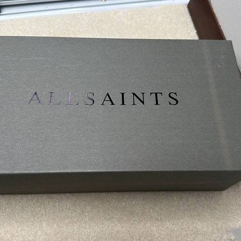 All Saints: Black High Top Sneakers logo laces