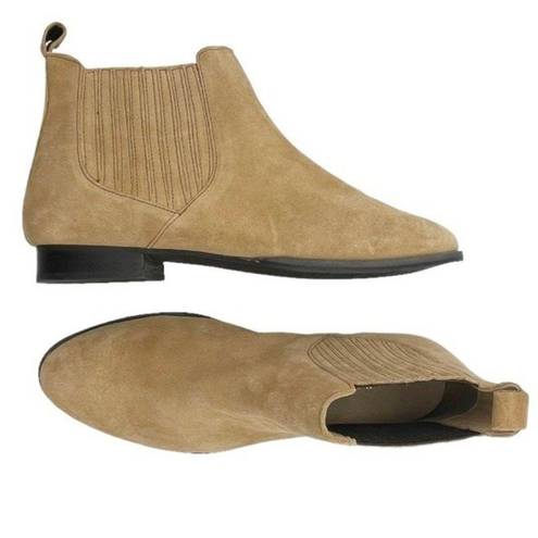 Jack Rogers  Pippa Suede Chelsea Boot Oak Leather Pull-On Bootie Women’s Size 9