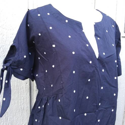 Isabel Maternity embroidered polka dot blouse Size XS