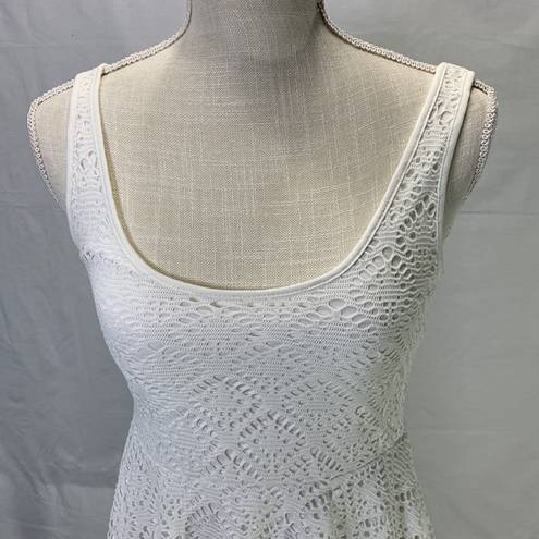 Aeropostale Crochet Lined White Mini Sundress Size Small