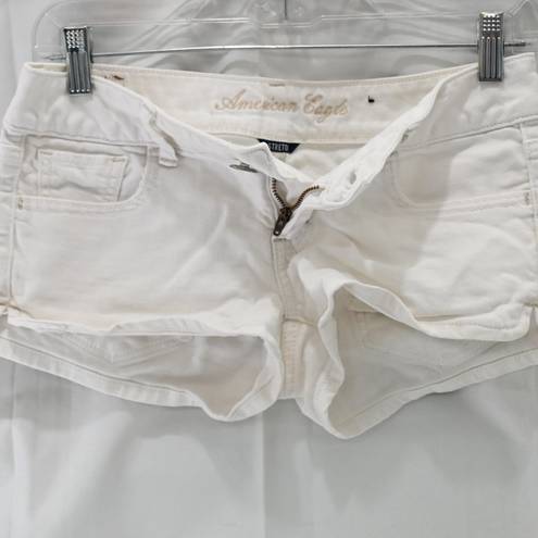 American Eagle denim shorts Size 0 White