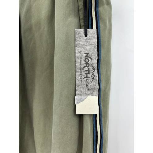 Krass&co North &  by Boundless North Pants Womens Sz Large Side Stripe Jogger Olive NWT