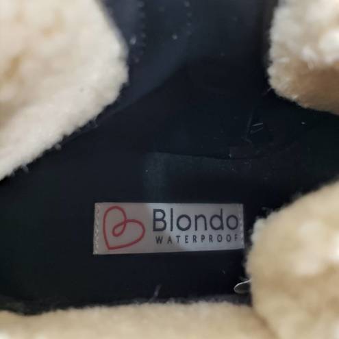 Blondo  Womens 7.5 Devin Waterproof Black Suede Bootie NEW