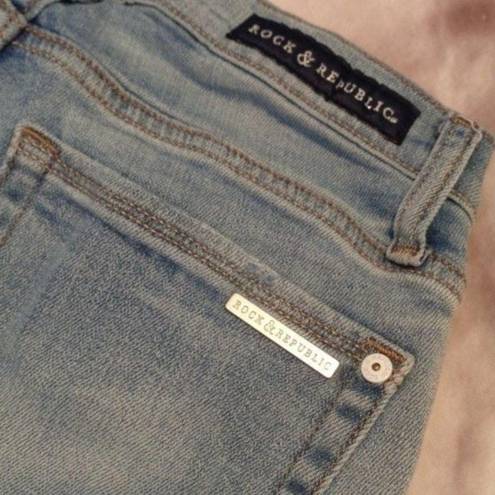 Rock & Republic  Kaia Crop women's size 4 blue denim jeans