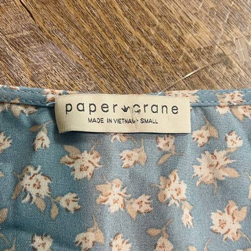 Paper Crane Women’s Floral Printed Shirred Blouse 