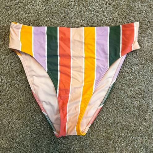 Hollister  High Rise Cheeky Rainbow Bikini Bottom