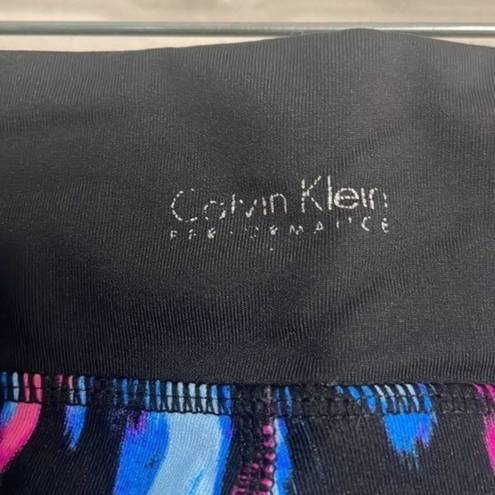 Calvin Klein  Quick Dry Active Colorful Capri Workout Gym Pants