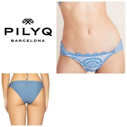 PilyQ New.  blue lace bikini bottoms. Size small 
Retails $76