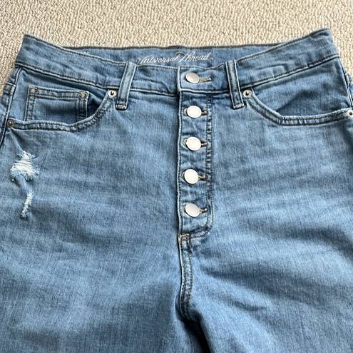 Universal Threads Universal Thread Button Fly Vintage Straight Drake Distressed Jeans